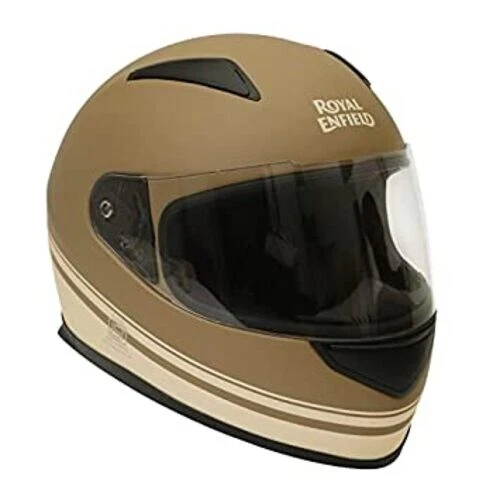 ROYAL ENFIELD FULL Face Helmet with Clear Visor (Matt Desert StormSize
