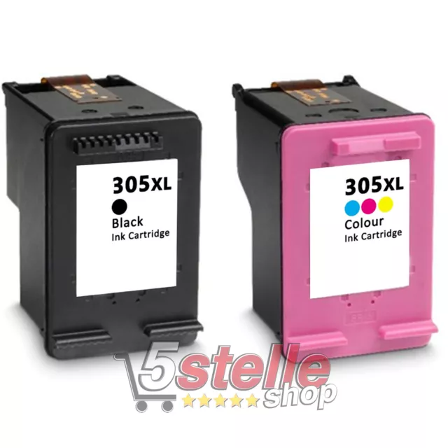 CARTUCCE XL NERO+COLORE PER HP DESKJET 4120e 4122e 4130e 4110 4120 4122 4130