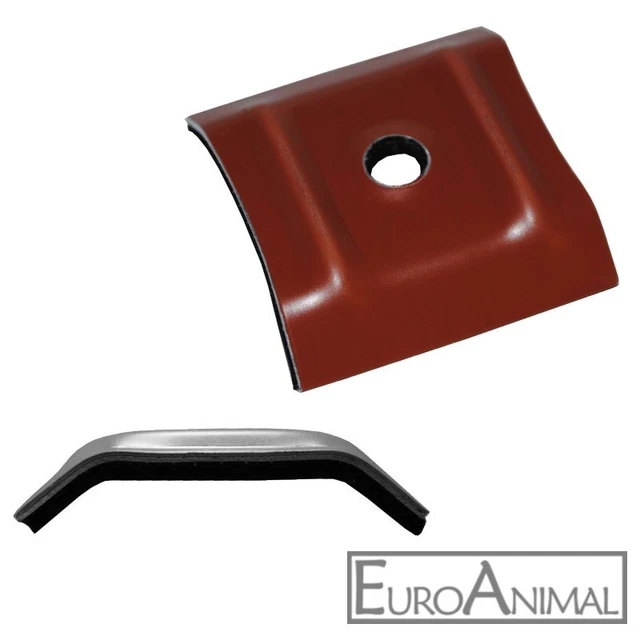 200 Kalotten Rotbraun RAL 8012 - Aluminium Sinus Kalotten Für Wellplatten 76/18