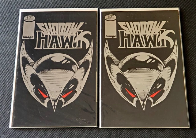 2 Copies of Who Is Shadowhawk #1 Image 1992 Jim Valentino 1st Print High Grade
