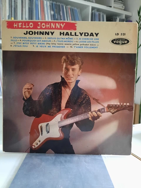 Lp's 60's Johnny Hallyday "Hello Johnny" 25cm du 31 Octobre 1960