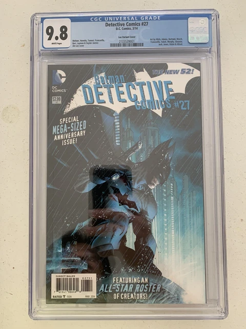 DETECTIVE COMICS #27 CGC 9.8 JIM LEE 1:50 HTF VARIANT, DCEU The Batman 🔥🔥
