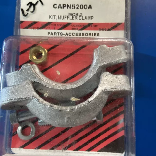 CAPN5002A Muffler Exhaust Clamp Set. Missing 1 Nut And 1 Washer. Sealed Pky.