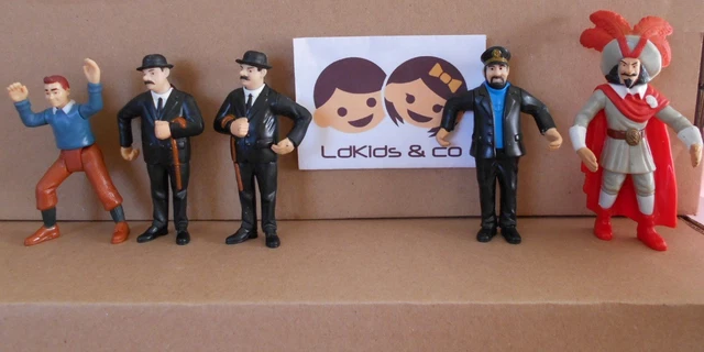 Lot De 6 Figurines Tintin 10 Cm En Résine - Collection Enesco