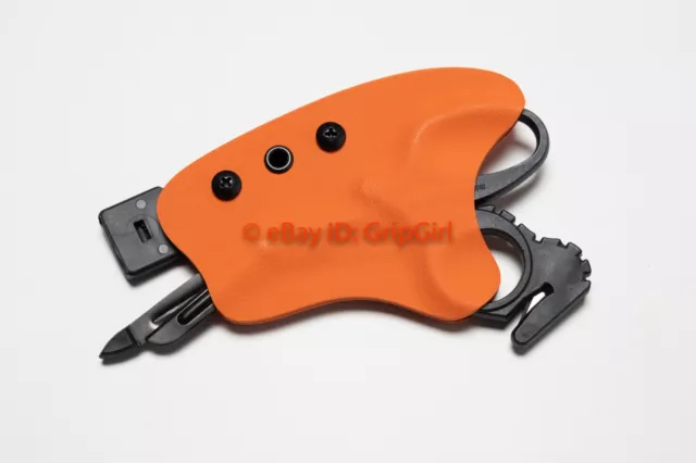 Custom Kydex Orange Holster for RipShears RS-4 Mini Trauma Rip Shears Medic EMT