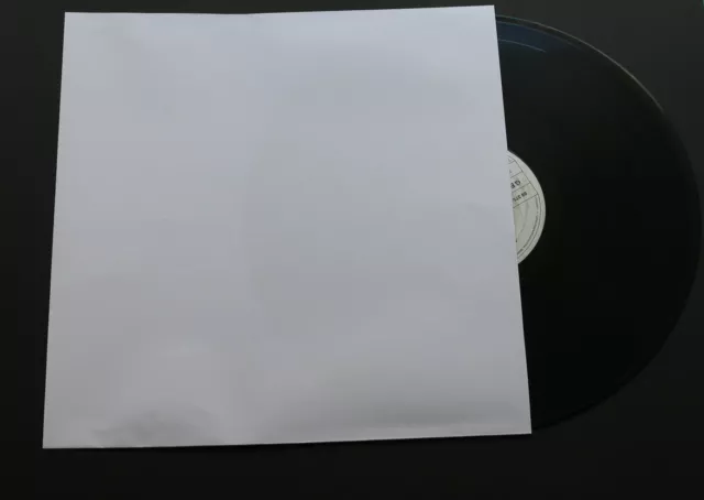 100 St. Premium 12“ reinweiße LP/Maxi Single Innenhüllen ohne Mittelloch 90 gr.