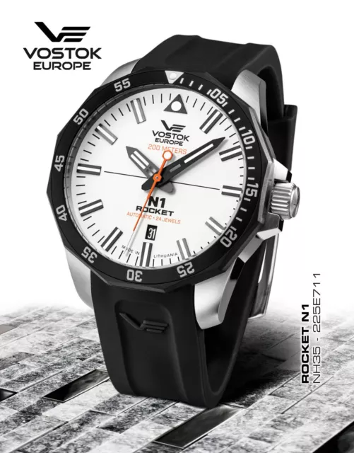 Armbanduhr Vostok Europe Rocket N1 Automatik NH35-​225E711  NEU