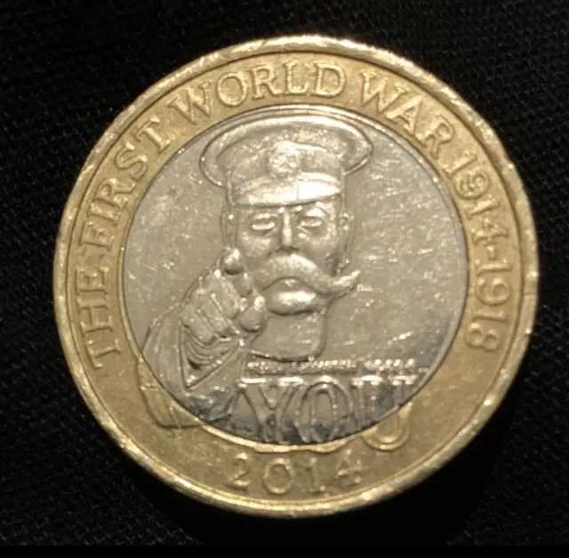 The First World War Lord Kitchener 2 Pound Coin