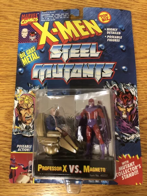 Marvel X-Men Steel Mutants (1994) Toy Biz Professor X Vs. Magneto Figure Set