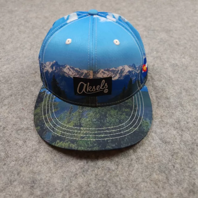 Aksels Colorado Snap Back Adjustable Mesh Hat  Winter Mountains Hiking Outdoors