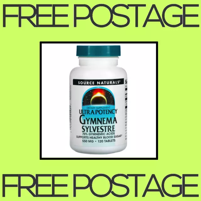 NEW Source Naturals, Ultra Potency Gymnema Sylvestre, 550 mg - 120 Tablets