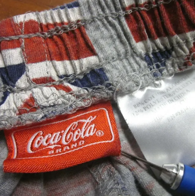 Pyjama rétro COCA COLA pantalon soda pop coke jeunesse lrg Union Jack vêtements de nuit Royaume-Uni 3