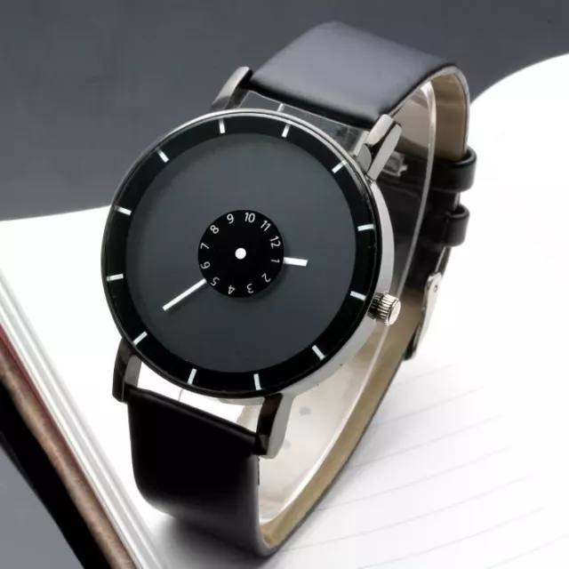 Reloj de Pulsera Tendencia Hombres Mujeres Hermoso Pulsera Cuero*