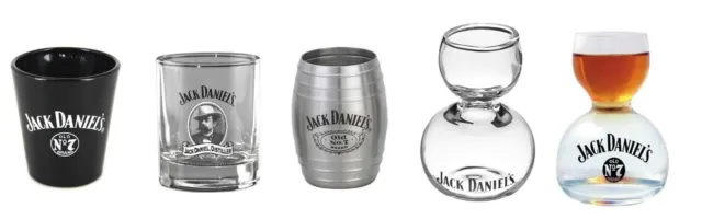 Jack Daniels Shot glass - Pick Style Below - Jack Daniels Bar shot glass