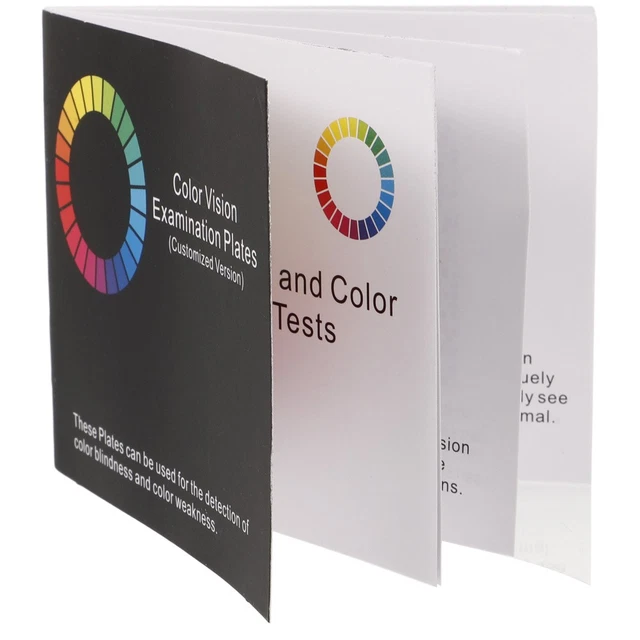 TESTING VISUAL TEST Chart Book Color Chart for Color Deficiency £8.81 ...