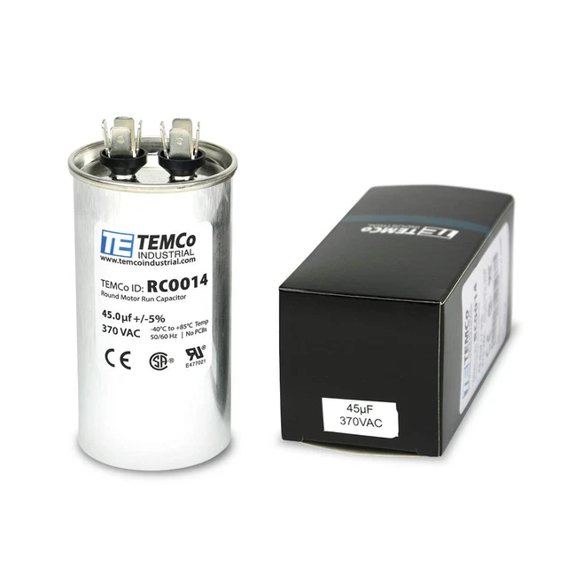 45 uf/MFD 370 VAC Volts Round Run Capacitor 50/60 Hz AC Electric - Lot ...