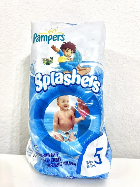 Pantalones de baño Pampers Splashers 2008 pañales Go Diego Go! Talla 5 - 11 quilates