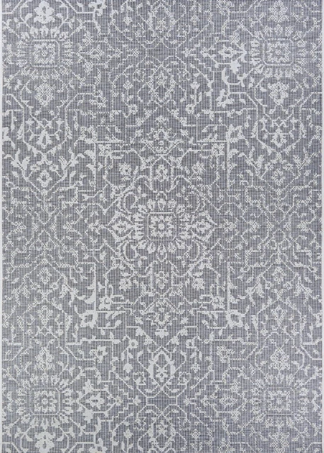 Couristan 7'6" X 10'9" Area Rugs With Grey And Ivory Finish 23294716076109T