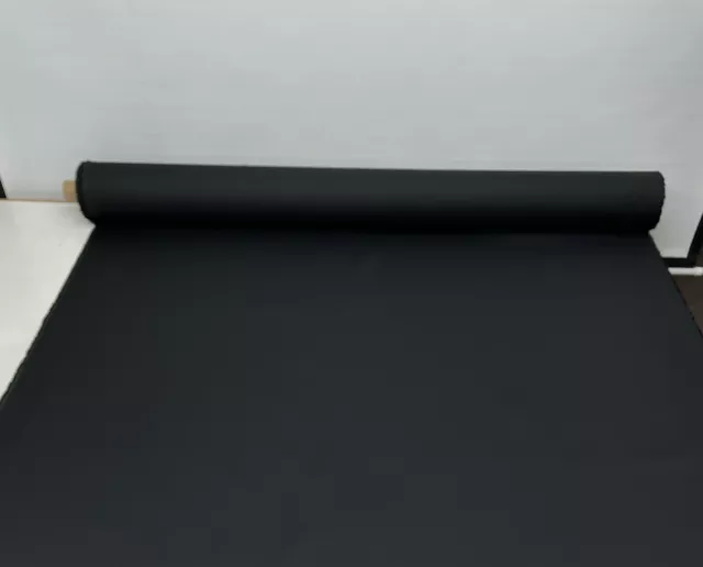 1-30 Yards Waterproof Heavy Duty Black Canvas Fabric 600 Denier 58 Wide