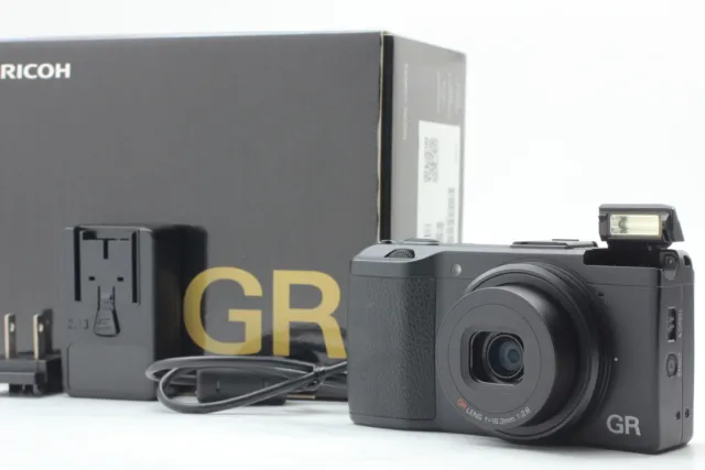 [Near MINT+++ in Box] Ricoh GR 16.2MP APS-C Black Compact Digital Camera JAPAN