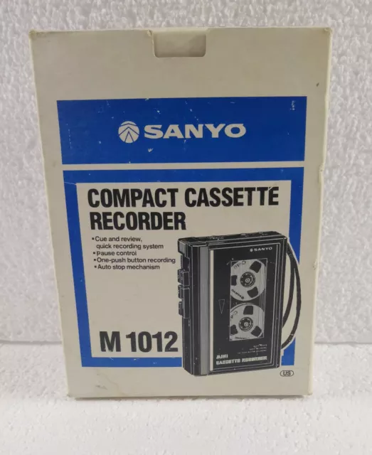 SANYO M1012 Cassette Handheld Voice Recorder