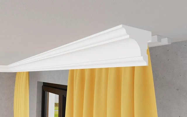 ELHARE striscia per stucco binario per tende striscia LED da parete bastone...
