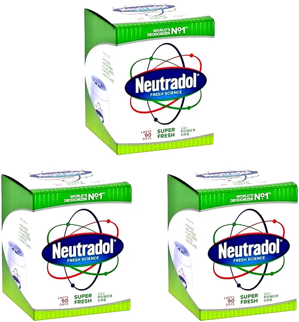 Neutradol Gel Superfresh Odore Destroyer - Ultimi 90 giorni - Confezione da 3