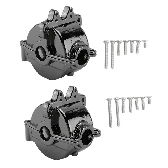Engrenages Différentiel 38T Et Pignon 17T Pour WLtoys 1/18 - Métal - Noir - Pack De 2