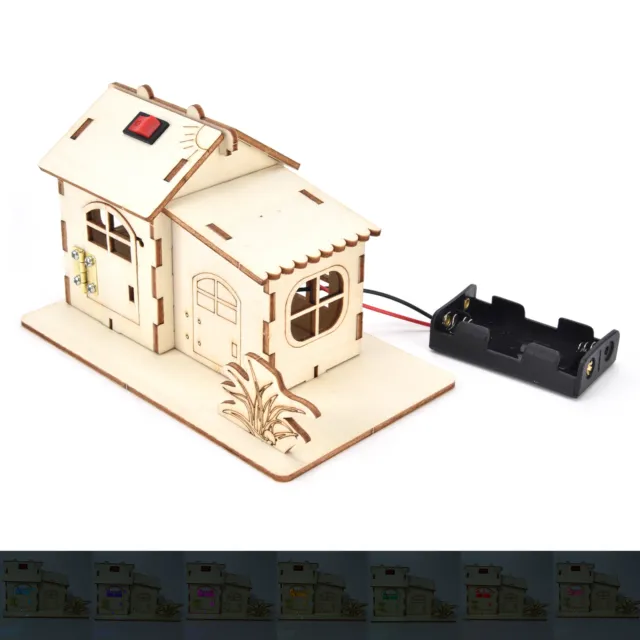 STEM Wooden House Sturdy Wooden House Toy Long Service Life For