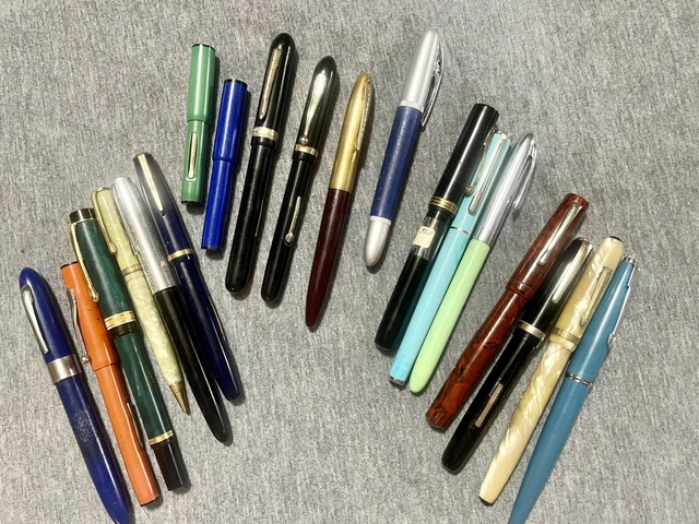 Lot Of 19 Various Maker Fountain Pens