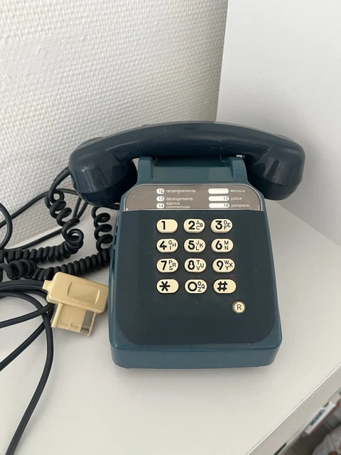 Téléphone Fixe à Cadran Rotatif - Socotel 63 - Couleur Ivoire
