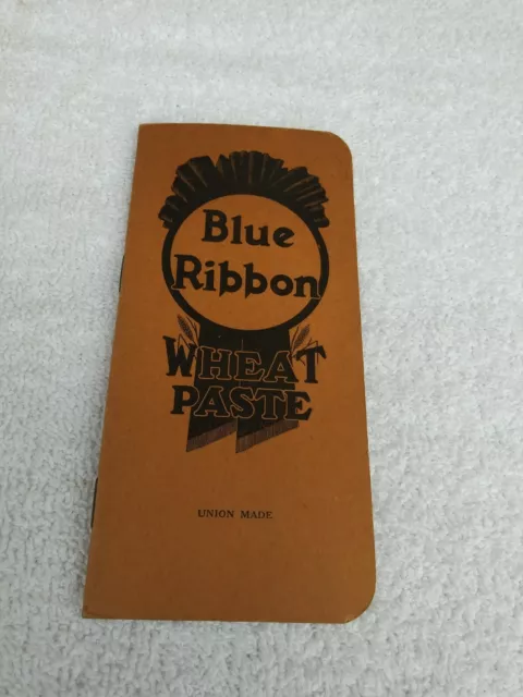 Blue Ribbon Wheat Paste Calendar Memo Book 1947-48