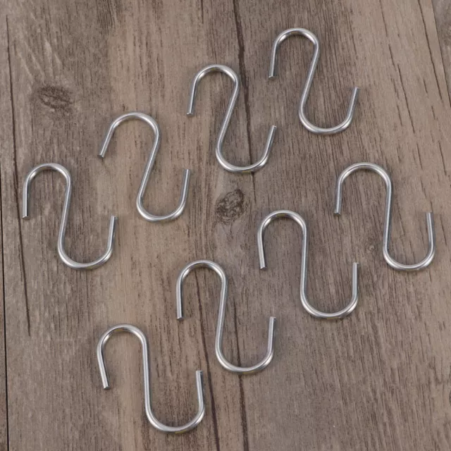 10 Pcs meat hangers poultry hook offset hooks S Shaped Hooks Zinc Plating Heavy