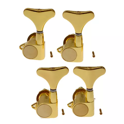 Tuning Pegs Electric Bass Guitar String Pegs Keys Tuners Machine Heads Gold 4L