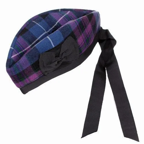 Glengarry Scottish Piper Kilt hat Wool Pride Of Scotland tartan Hats bagpipe hat