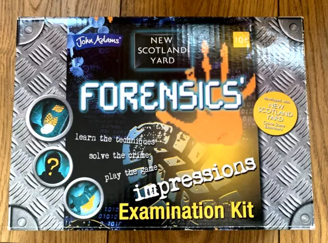 JOHN ADAMS - FORENSICS Impressions & Examination kit -Solve the crime - NEW