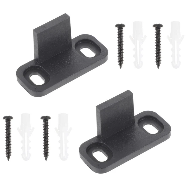 2 Sets Carbon Steel Sliding Barn Door Guide Cabinet Hardware