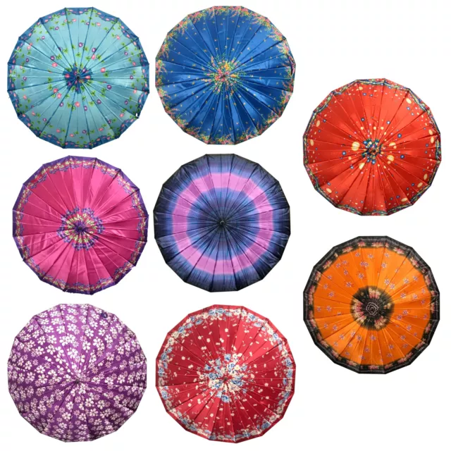 UMBRELLA Japanese Chinese Asian Flower Pattern 100cm Diameter MELBOURNE STOCK