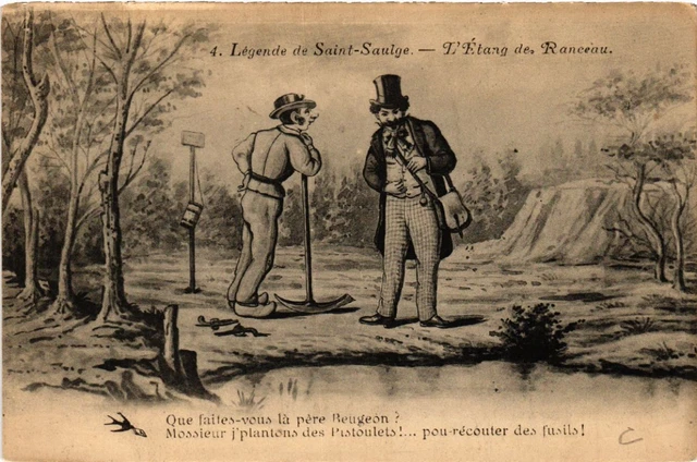 CPA Legende de St-SAULGE - L'Etang de Ranceau (457102)