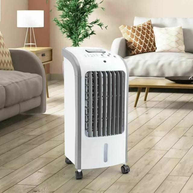 Unidad de enfriador de aire portátil ventilador humidificador temporizador 3 en 1 refrigeración digital CA con control remoto