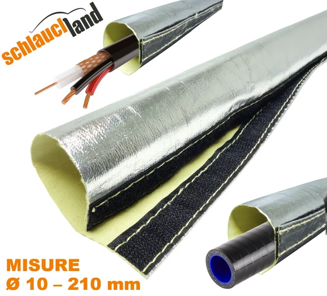 TITAN Guaina Tubo Protezione Termica Isolante Flessibile Fuoco Ignifuca Cavi UV - Foto 5