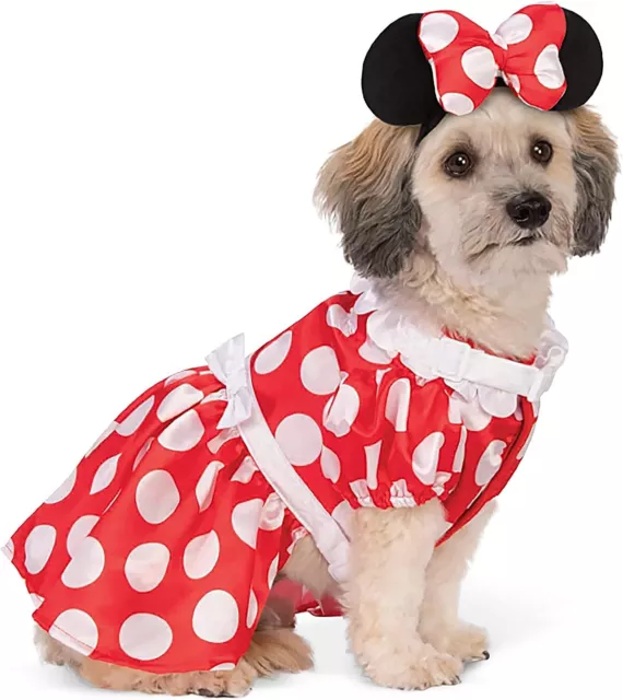 Minnie Mouse Harness Disney Funny Fancy Dress Up Halloween Pet Dog Cat Costume