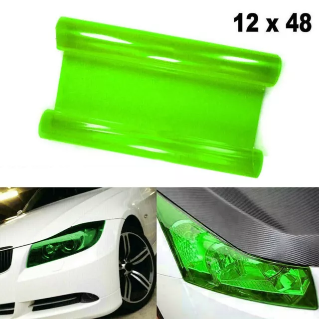 High Quality Green Tint Film for Headlight Fog Light 12 x48 Self Adhesive Wrap
