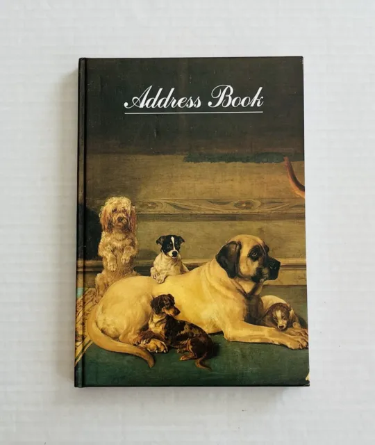 Dog Address Book From Dog Painting by William Secord Hardcover 2000 Unused