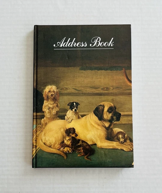 Dog Address Book From Dog Painting by William Secord Hardcover 2000 Unused
