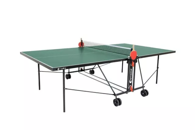 Sponeta Tischtennisplatte S 1-42 e Grün Outdoor Tischtennis Tisch wetterfest