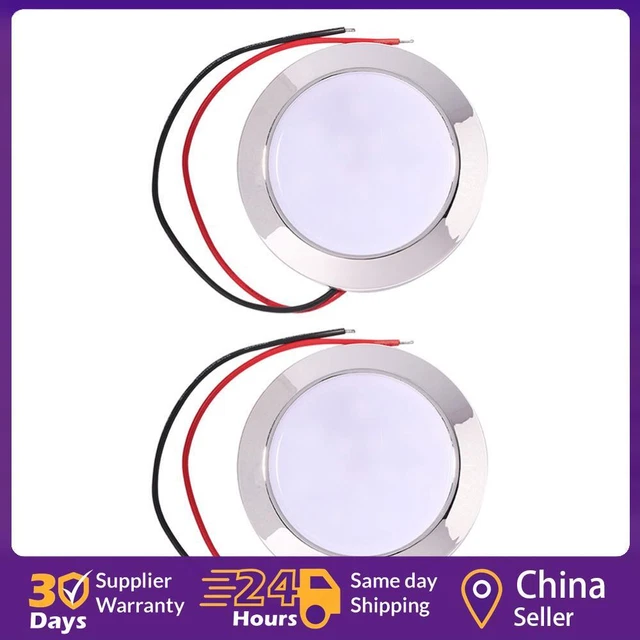 1.8W IP65 Waterproof 12V 24V Auto 24 SMT LED Dome Reading Lamp for Caravan RV ☘️