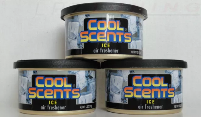 California Cool Scents Duftdosen 3 Stück + 3 Deckel - Lufterfrischer- Ice