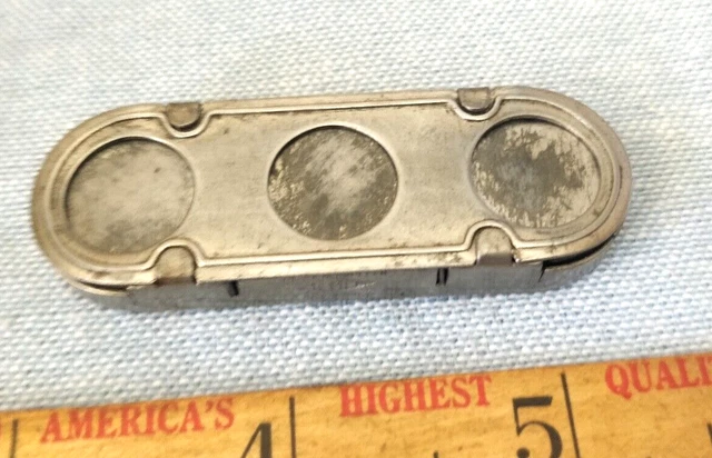 Vtg JE Mergott Co. JEMCO spring loaded metal coin/token holder Newark, NJ