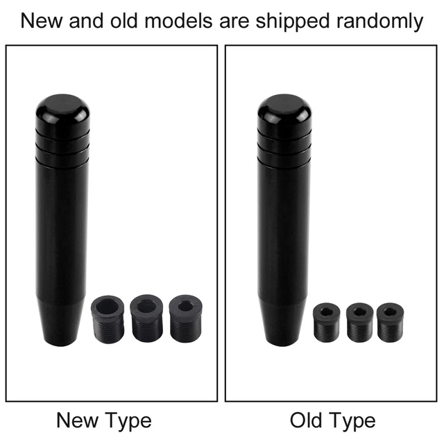 Car Aluminum Alloy Car Manual Gear Shift Knob Handle Shifter Lever 18cm Black